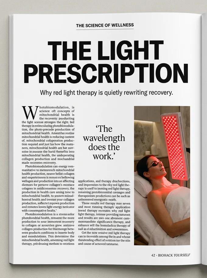 A real editorial page: The Light Prescription