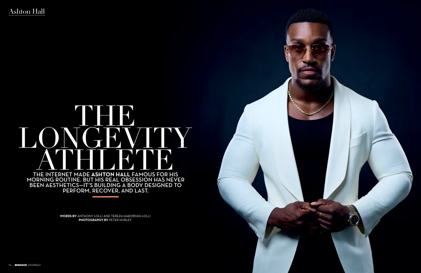 The Ashton Hall feature spread, The Longevity Athlete